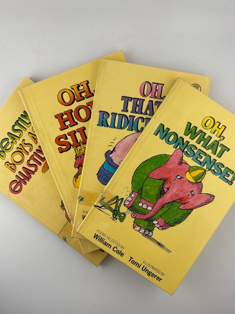 IMG_20260915_130932_007 Oh, What Nonsense! Series (4-Book Set) / Selected by William Cole, Illustrated by Tomi Ungerer - Image 1