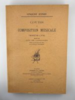 Cours de Composition Musicale: Troisième Livre / Vincent d'Indy